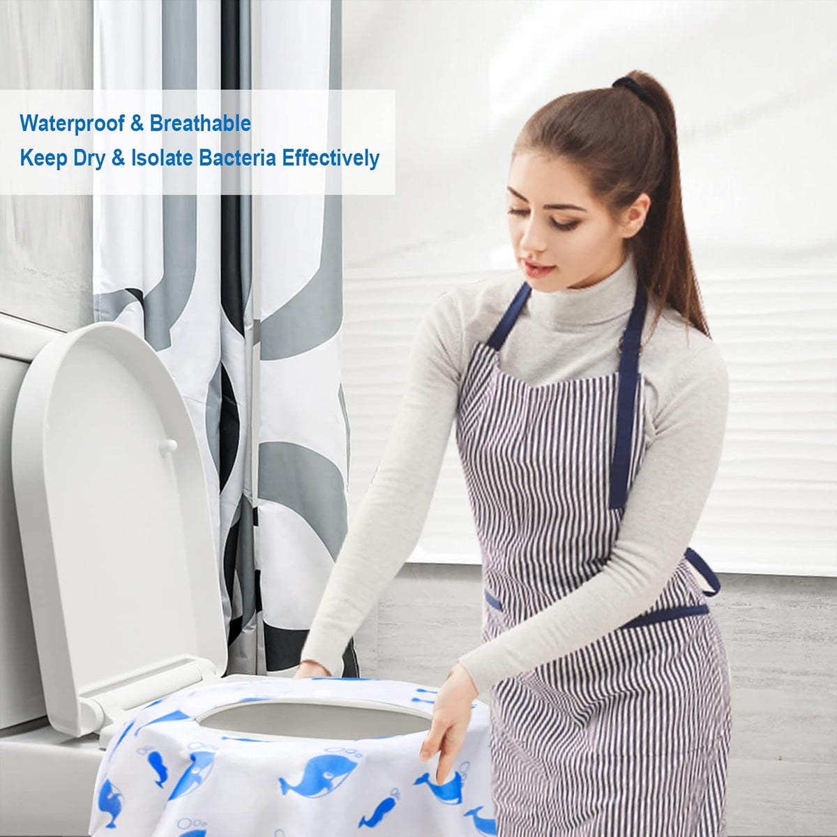 20 Pack Toilet Seat Covers Disposable, Extra Large Disposable Toilet Seat Covers for Adults