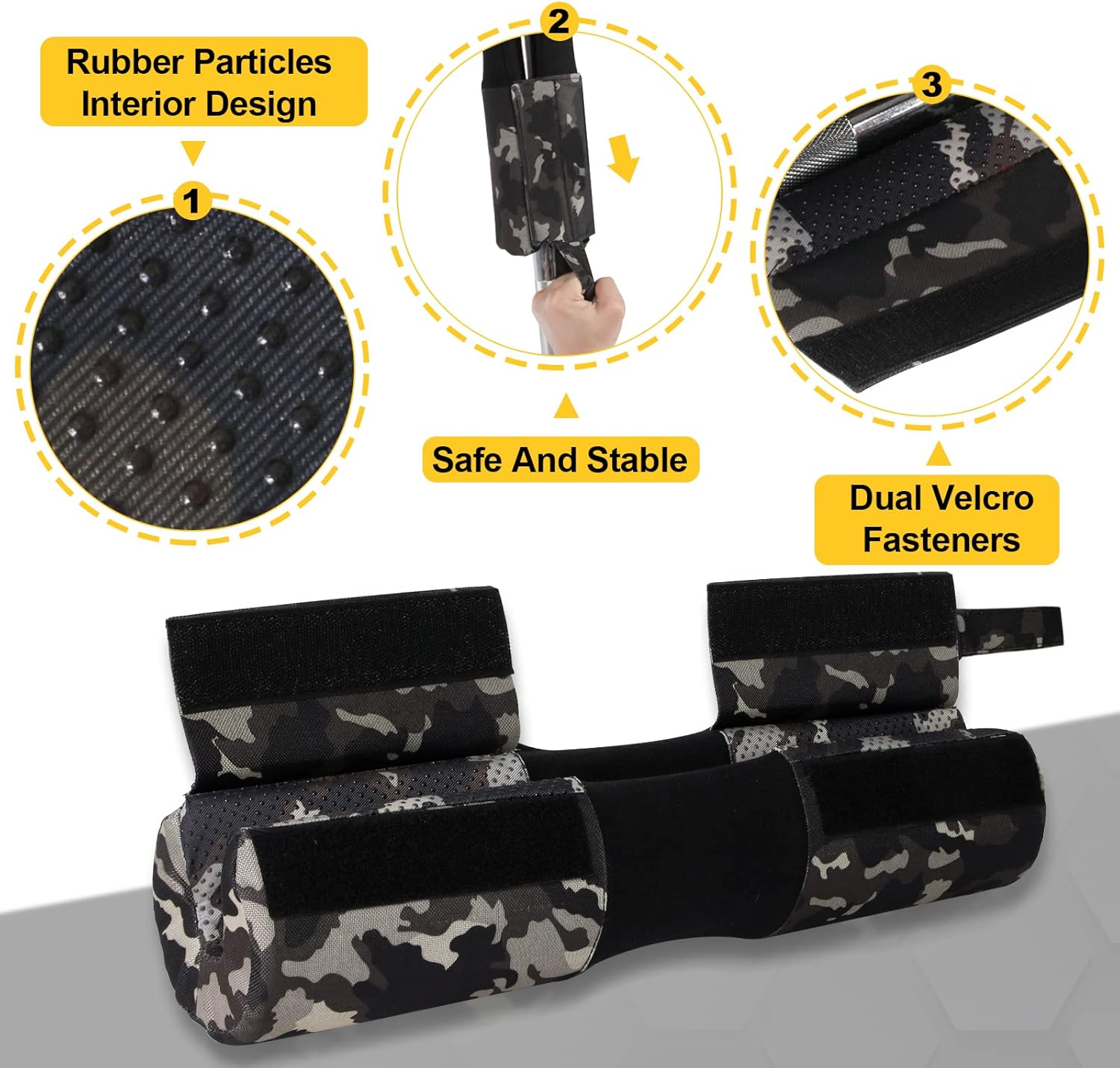 POWER GUIDANCE Barbell Squat Pad - Neck & Shoulder Protective Pad Anti-Skid Points for Squats