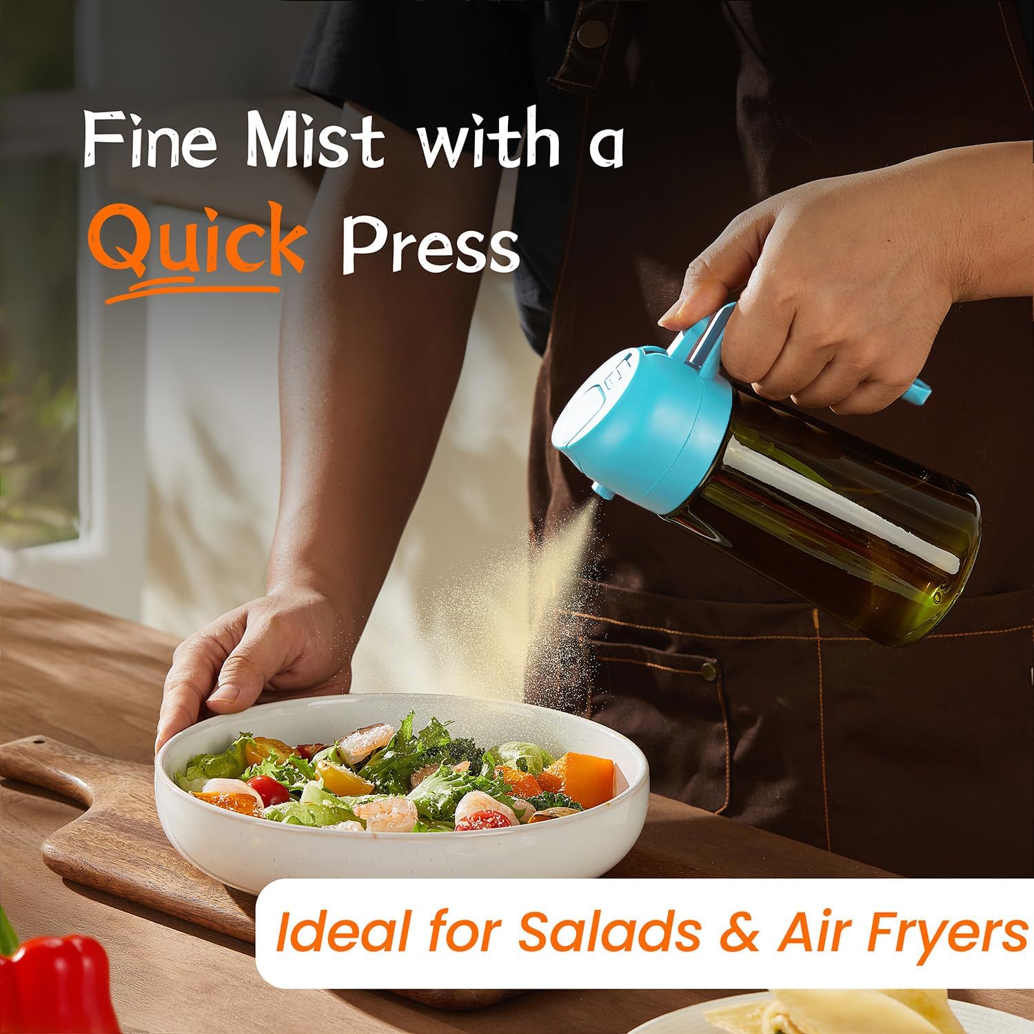 TrendPlain - Original 16oz/470ml Olive Oil Dispenser Bottle for Kitchen Gadgets and Air Fryer
