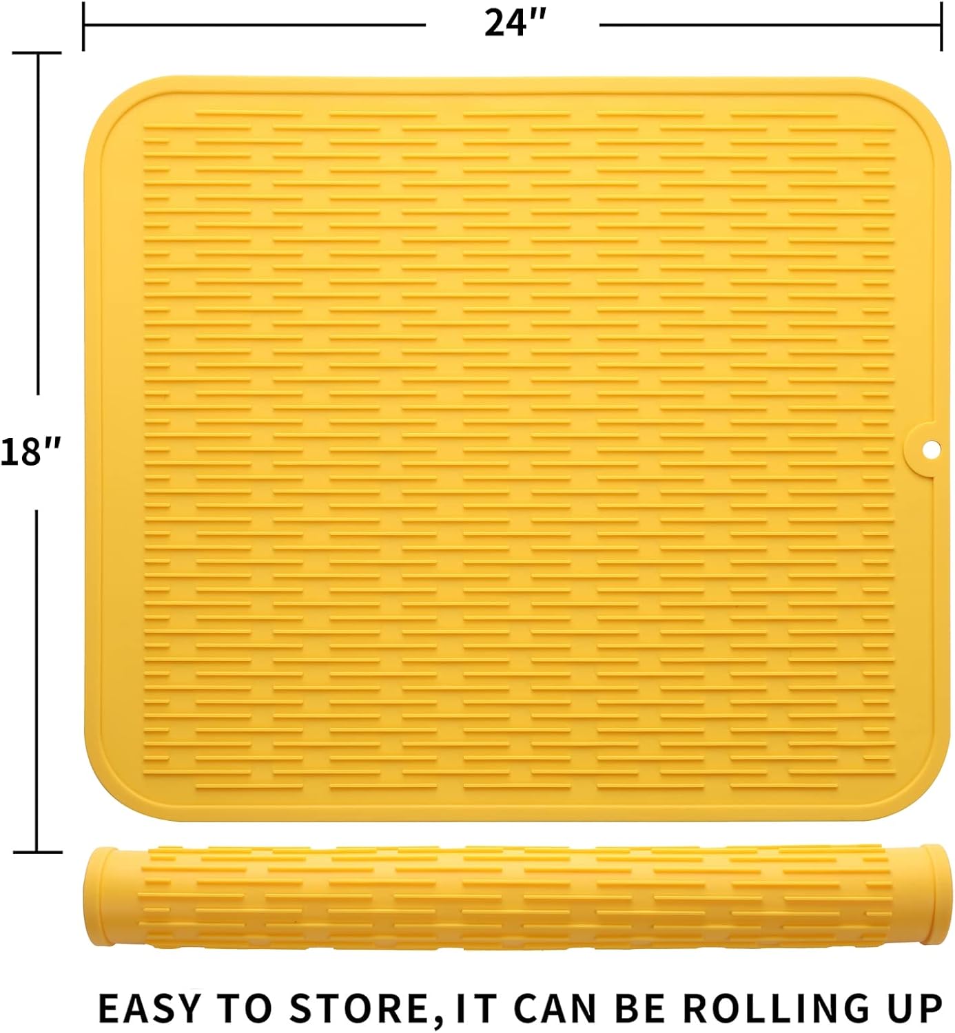 Silicone Dish Drying Mat for Multiple Usage,Easy clean,Eco-friendly,Heat-resistant Silicone Mat for