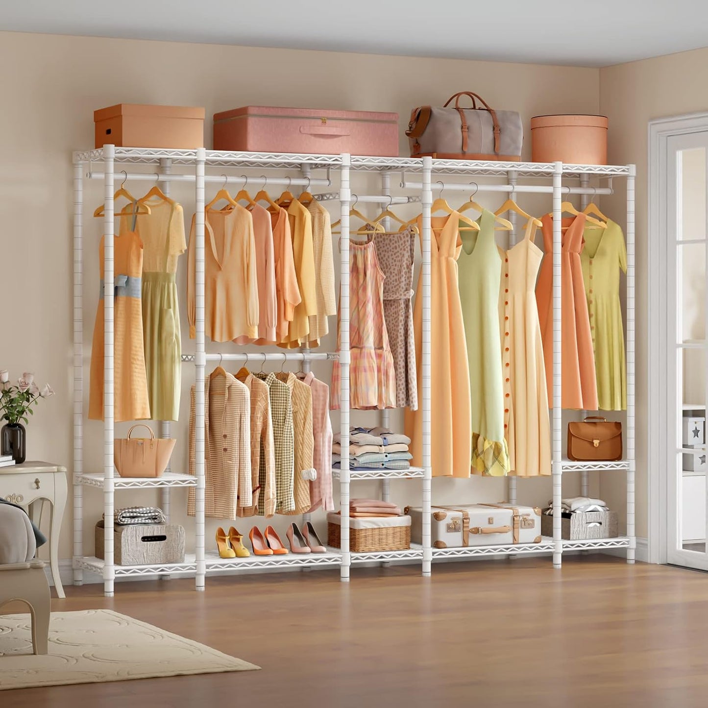VIPEK V50 Extra Large Portable Closet Rack Bedroom Armoire Freestanding Wardrobe Closet, Heavy Duty