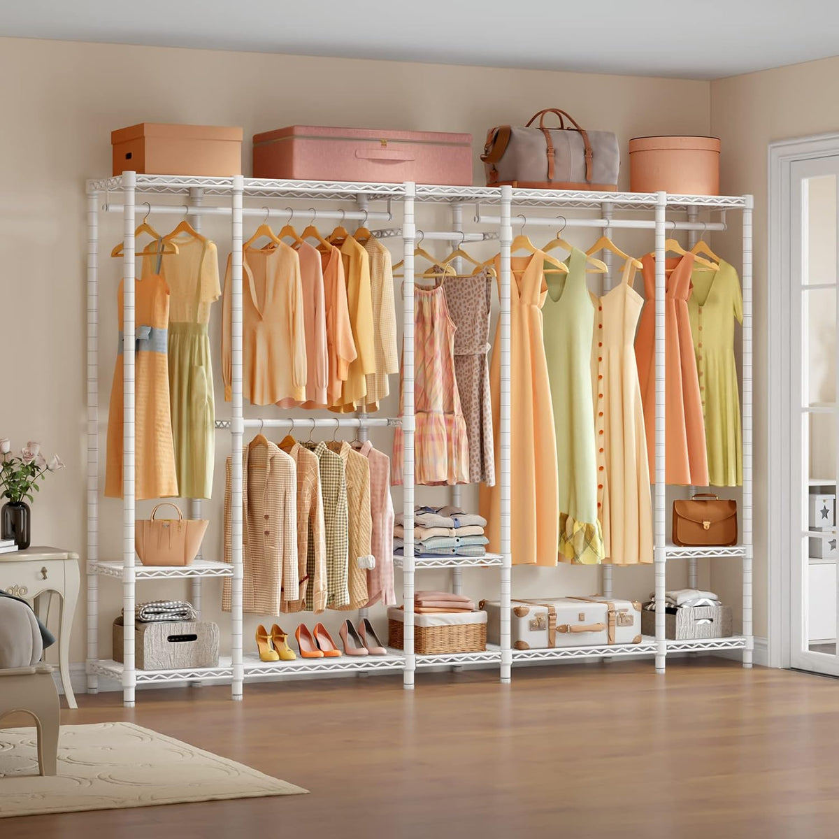 VIPEK V50 Extra Large Portable Closet Rack Bedroom Armoire Freestanding Wardrobe Closet, Heavy Duty
