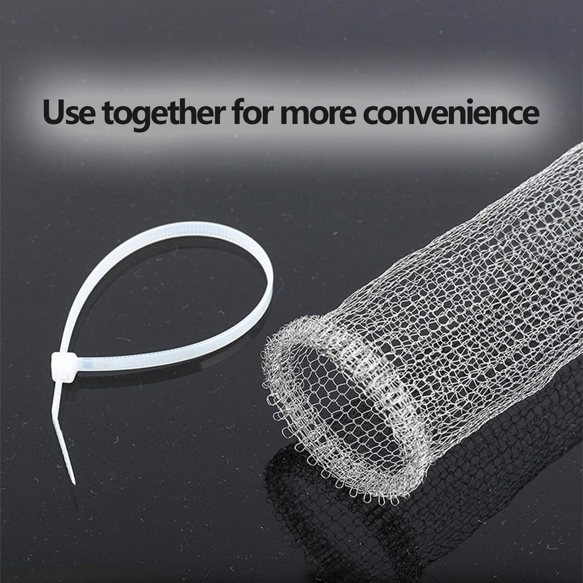 Stainless Steel Lint Traps for Washing Machine Drain Hose – Mesh Filter with Cable Ties for Laundry