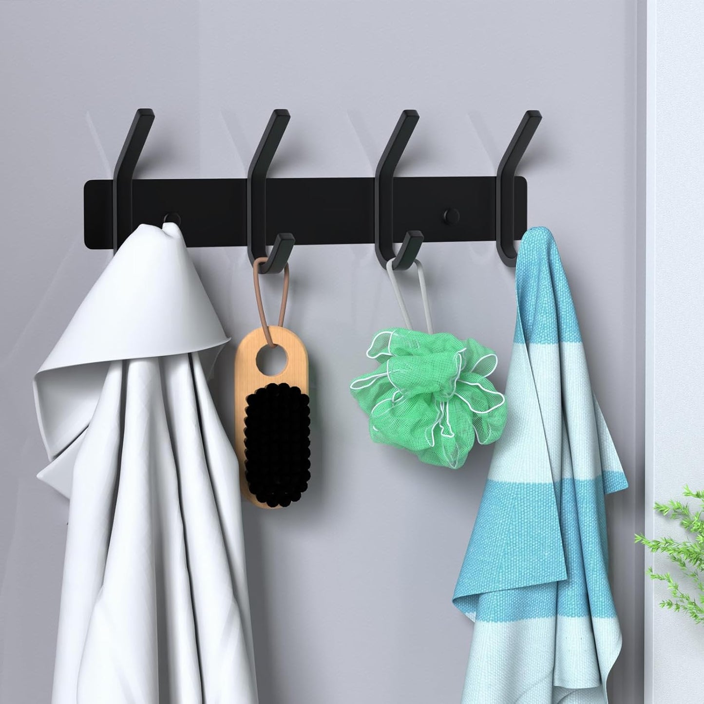 VAEHOLD Wall Hooks, Heavy Duty Aluminum Towel Hooks for Hanging Coat, Hat, Key, Clothes, Closet