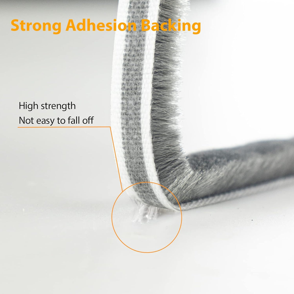 16.5FT Brush Weather Stripping, Neat Pile Self Adhesive Seal Strip for Windows and Door