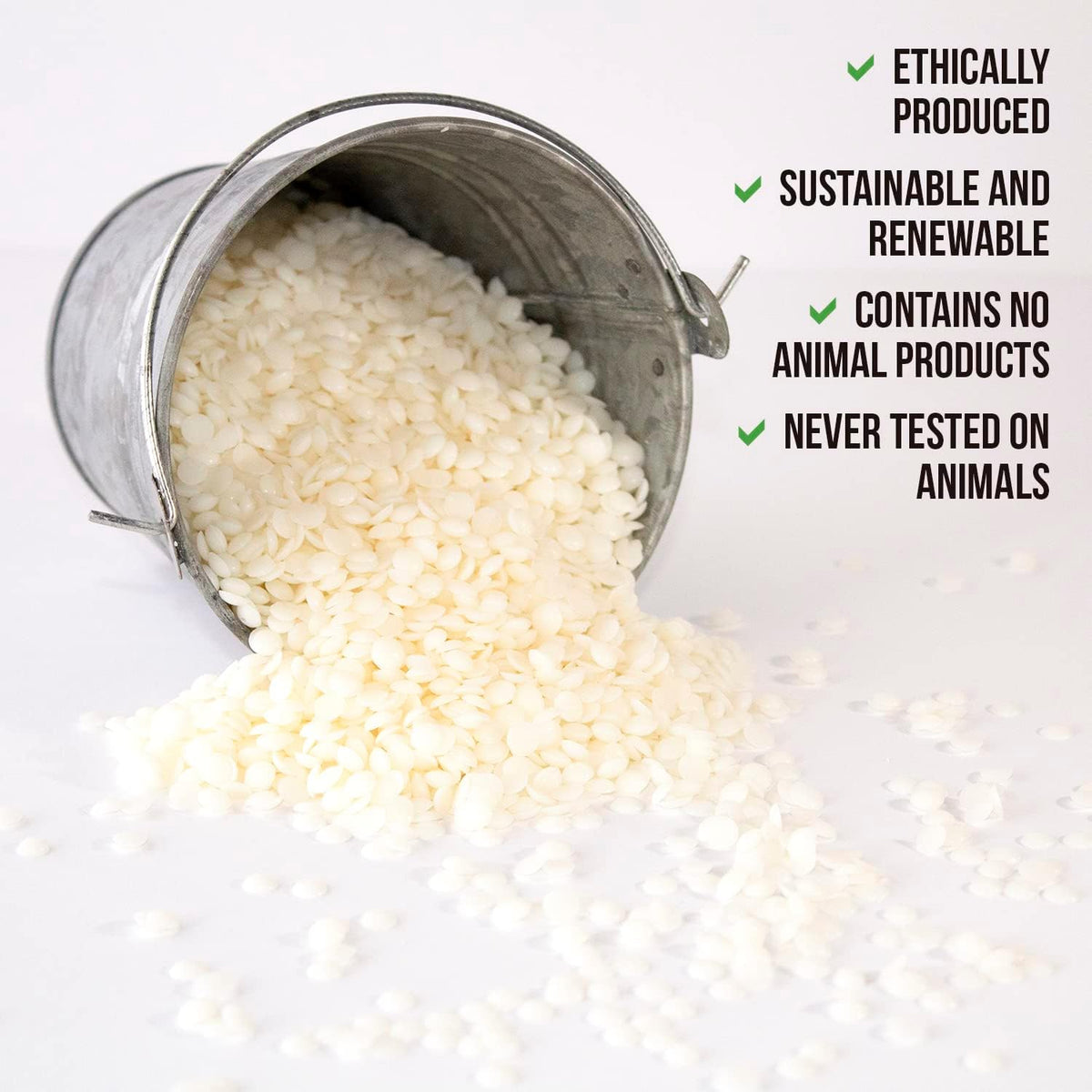 American Soy Organics Freedom Coconut Soy Wax Beads for Candle Making - Natural Candle Making