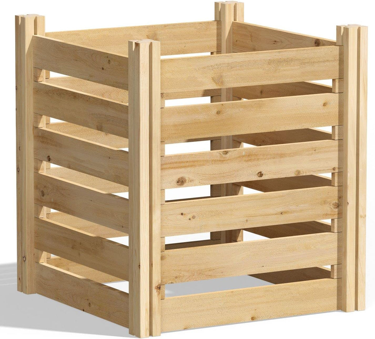 Greenes Fence Cedar Wood Composter, 24" W x 24" L x 31" H / 77.3 Gallons - Made in USA with North