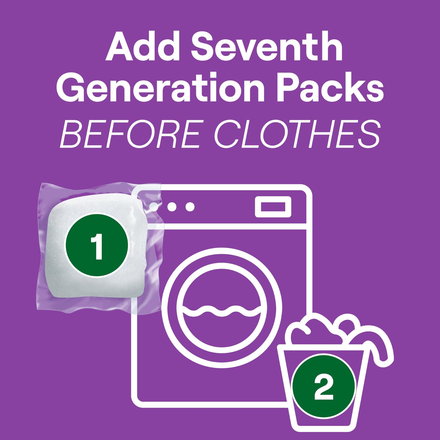 Seventh Generation Laundry Detergent Packs, Lavender, Biobased Deep Clean, EPA Safer Choice