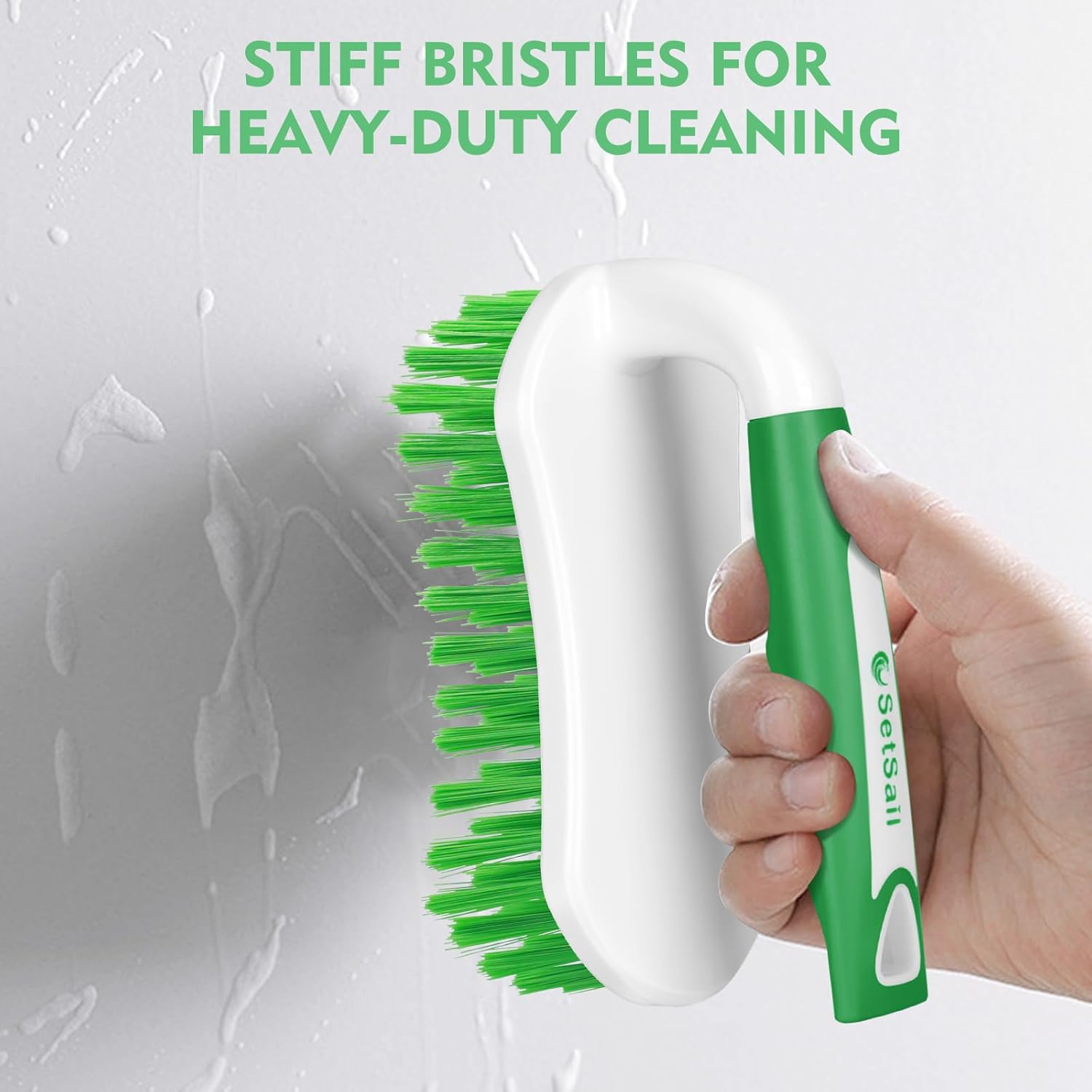SetSail Scrub Brush, Heavy-Duty Scrub Brushes for Cleaning with Stiff Bristles Cleaning Brush for