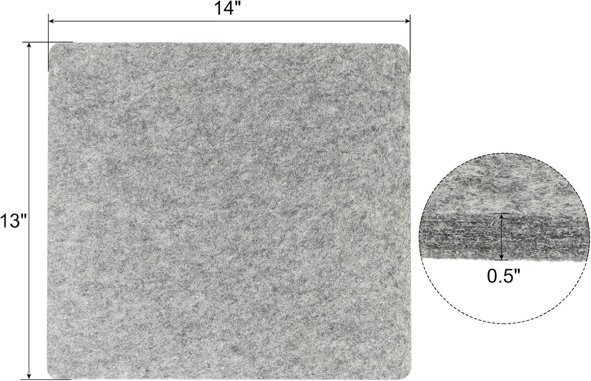 PATIKIL Wool Pressing Mat, 14" x 13" Wool Ironing Pad Blanket 0.5" Thickened Heat Resistant