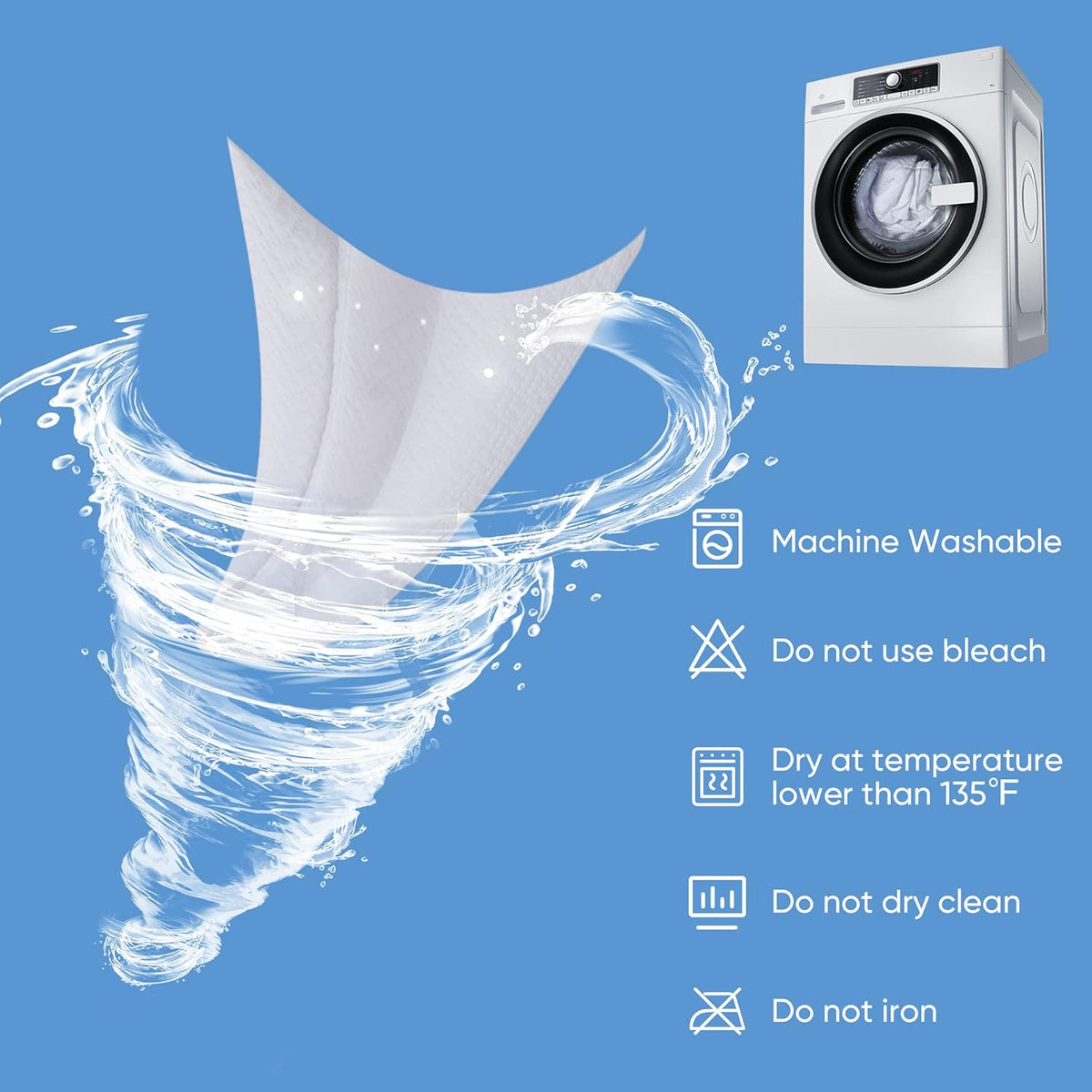 Hanherry 100% Waterproof Mattress Protector Twin Size, Mattress Cover 3D Air Fabric Cooling