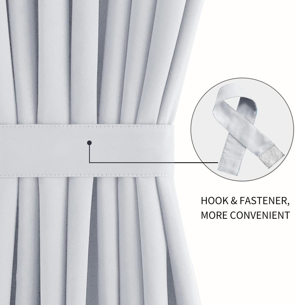 DWCN French Door Curtains – Rod Pocket Thermal Blackout Curtain for Doors with Glass Window