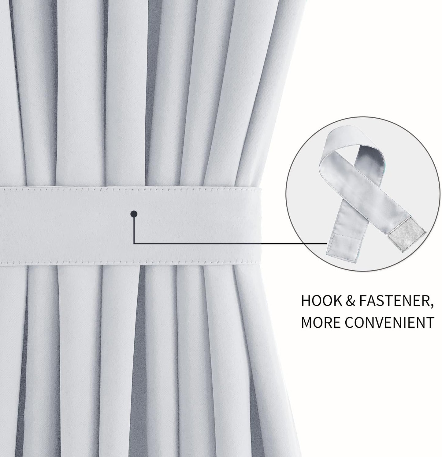 DWCN French Door Curtains – Rod Pocket Thermal Curtain for Doors with Glass Window, Kitchen and