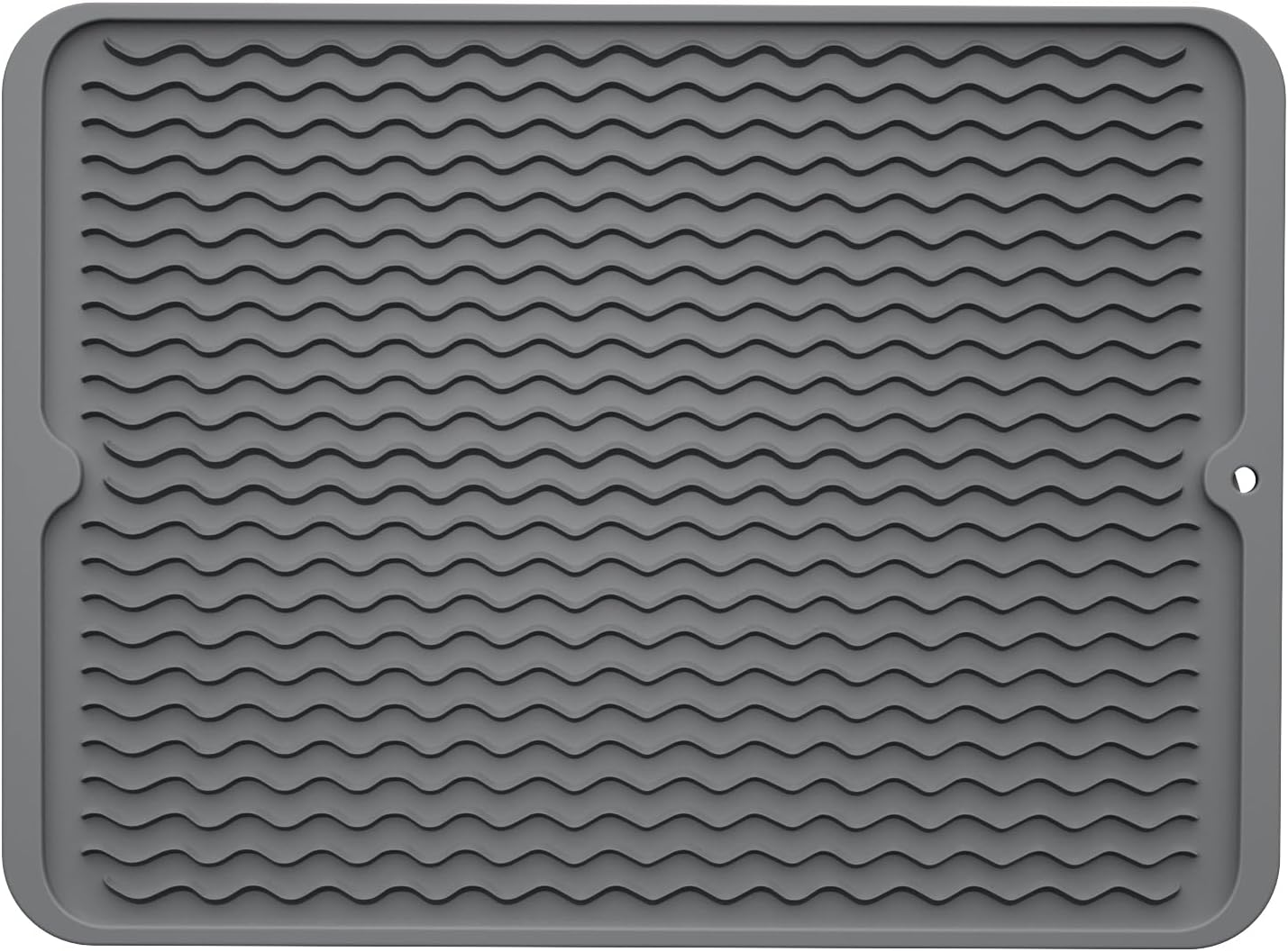 ZLR Silicone Dish Drying Mat for Kitchen Counter, Eco-Friendly Fast Dry Dish Mat, Easy Clean Multi