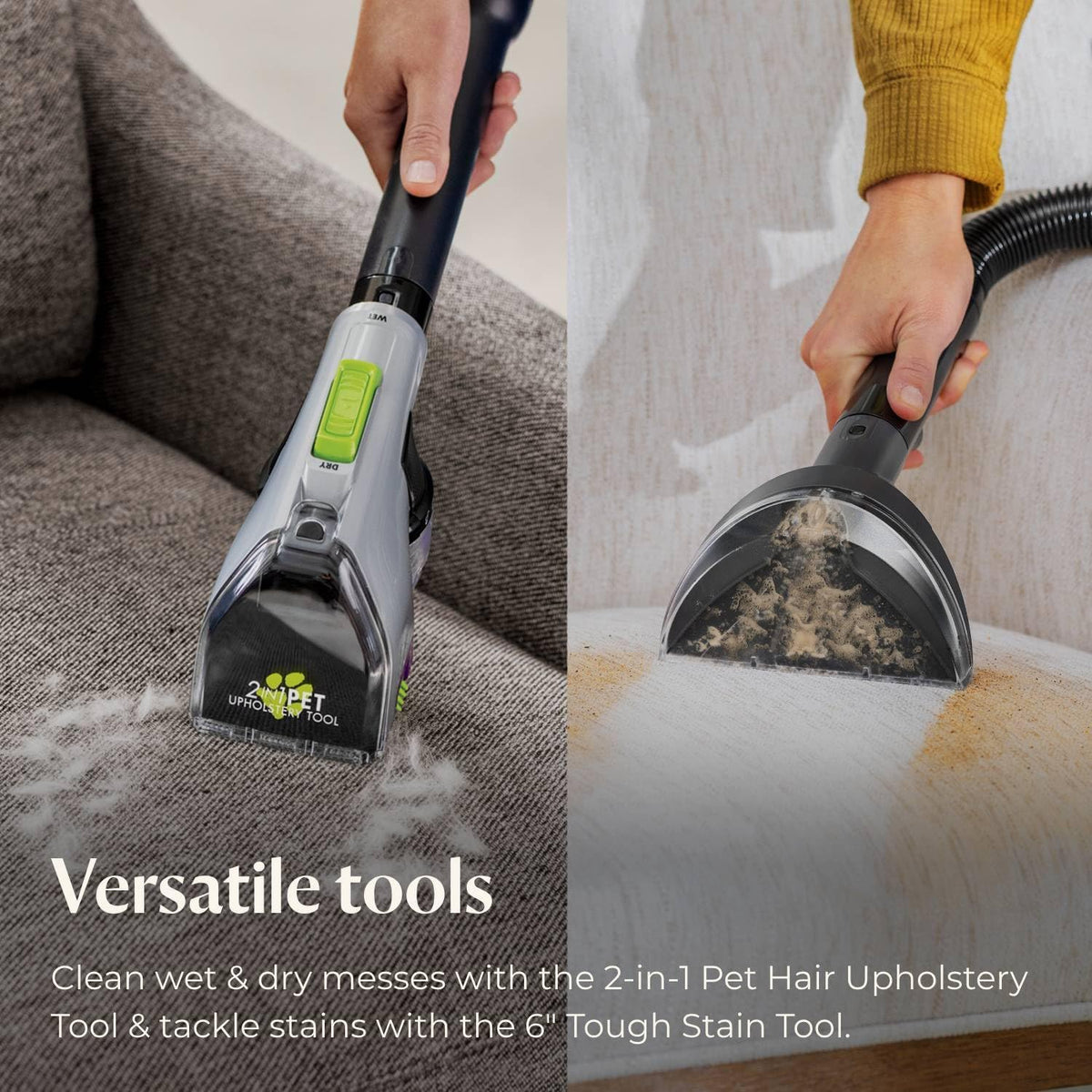 BISSELL Revolution HydroSteam Pet Carpet Cleaner, Upright Deep Cleaner, HydroSteam Technology