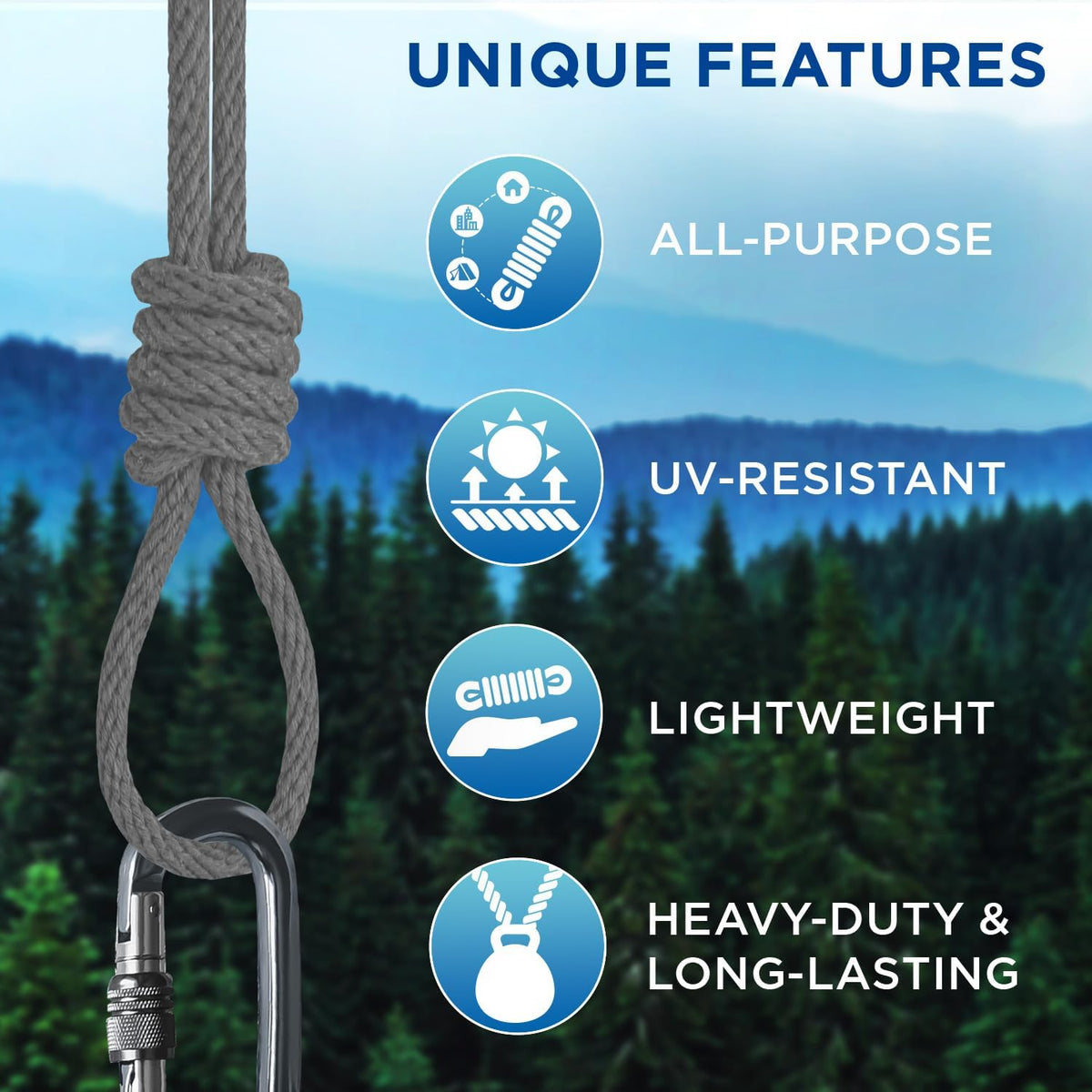 TECEUM Cotton Rope 3/16” (5 mm) – 100 FT – Strong All-Purpose Braided Rope – Natural Cotton – for