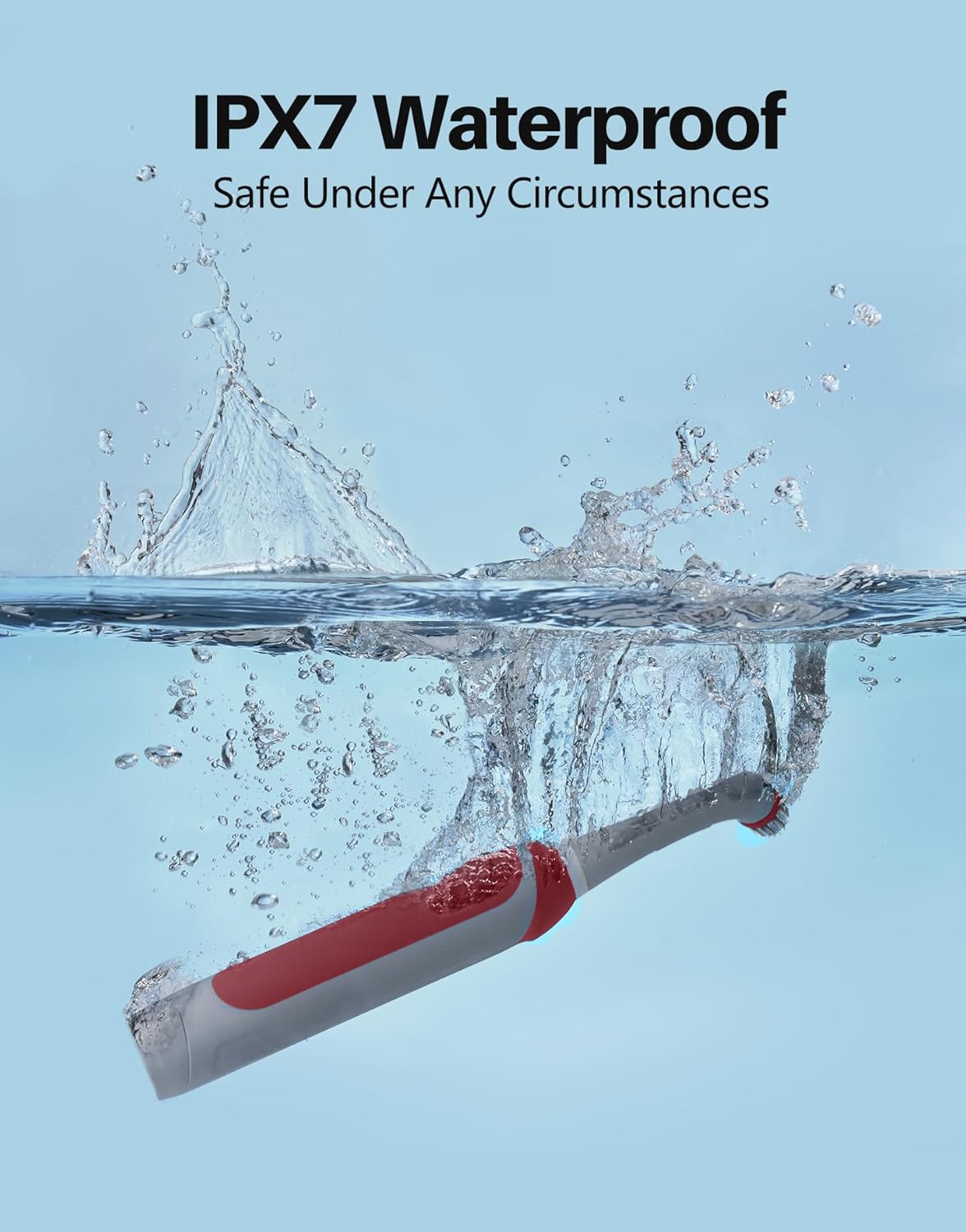 kHelfer Rechargeable Electric Grout Brush with Built-in Battery, Upgraded Stainless Steel Wire