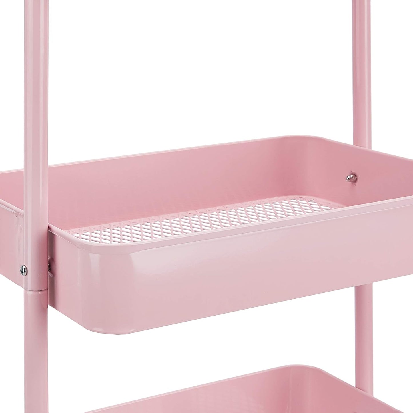 Amazon Basics 3-Tier Rolling Utility or Kitchen Cart, Lockable Wheels, Multifunctional Storage
