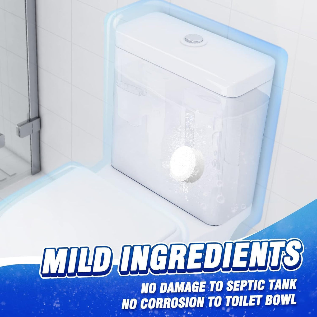 Vacplus Toilet Bowl Cleaners - 24 PACK, Household Toilet Cleaner, Automatic Toilet Bowl Cleaners