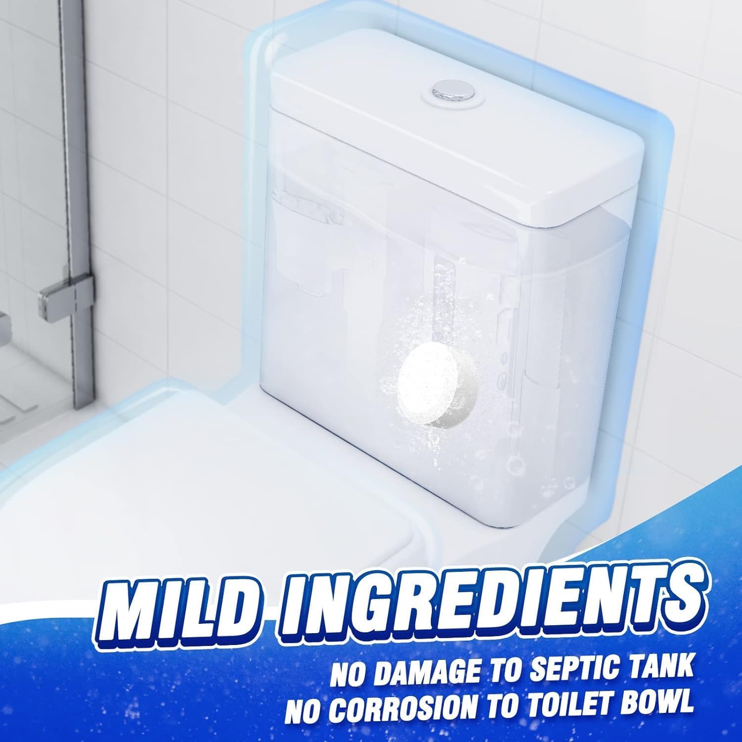 Vacplus Toilet Bowl Cleaners - 24 PACK, Household Toilet Cleaner, Automatic Toilet Bowl Cleaners