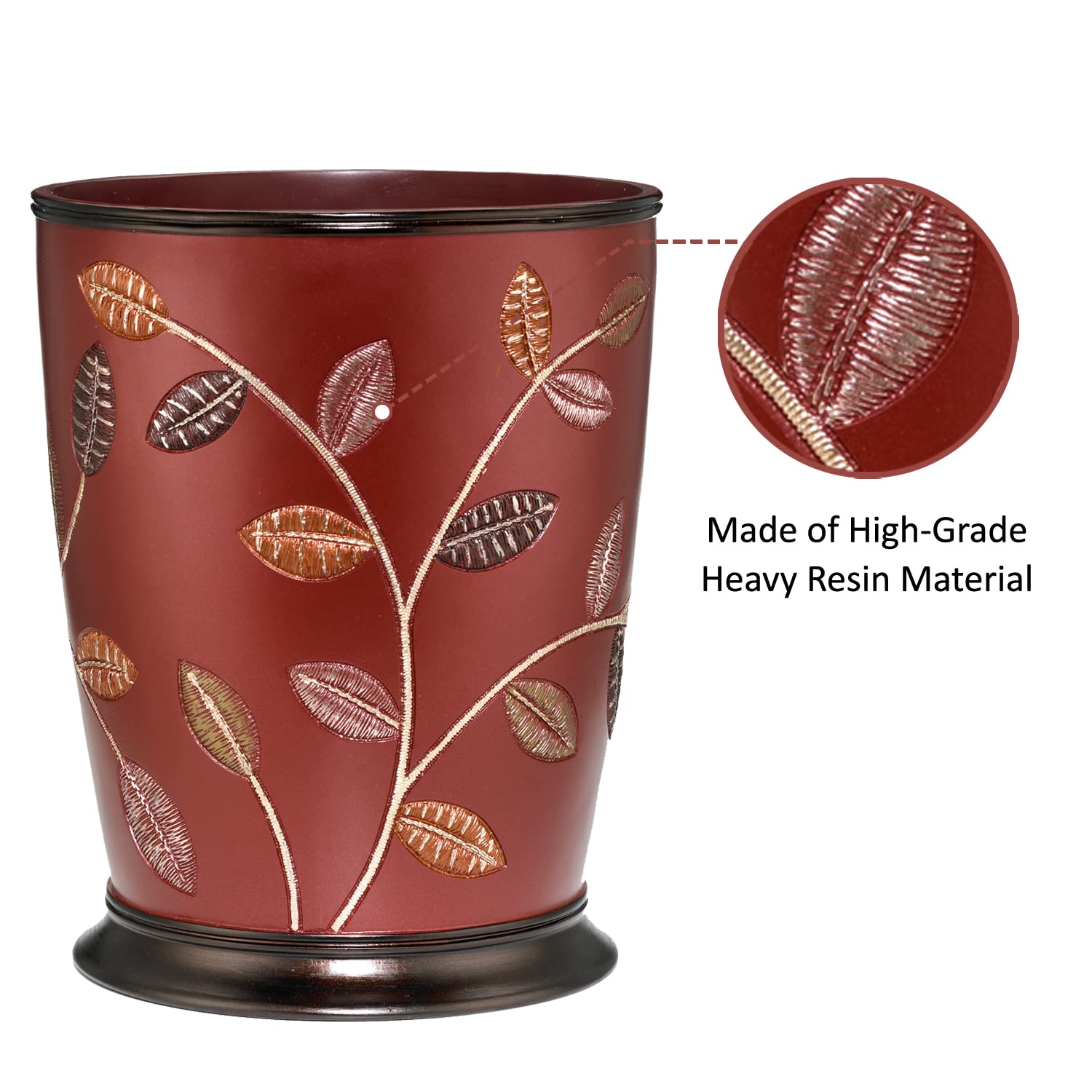 Zahari Home Decorative Trash Can for Bathroom, Office & Bedroom - 2.1 Gallons Stylish & Small Trash