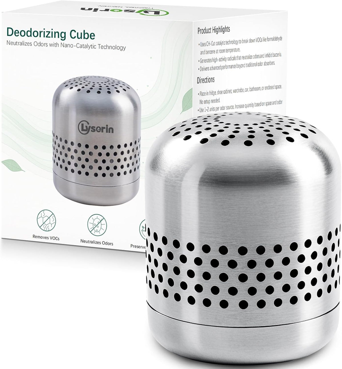 Refrigerator Deodorizer – Lasts for 10 Years, Long-Lasting Odor Eliminator for Fridge, Closet, Car