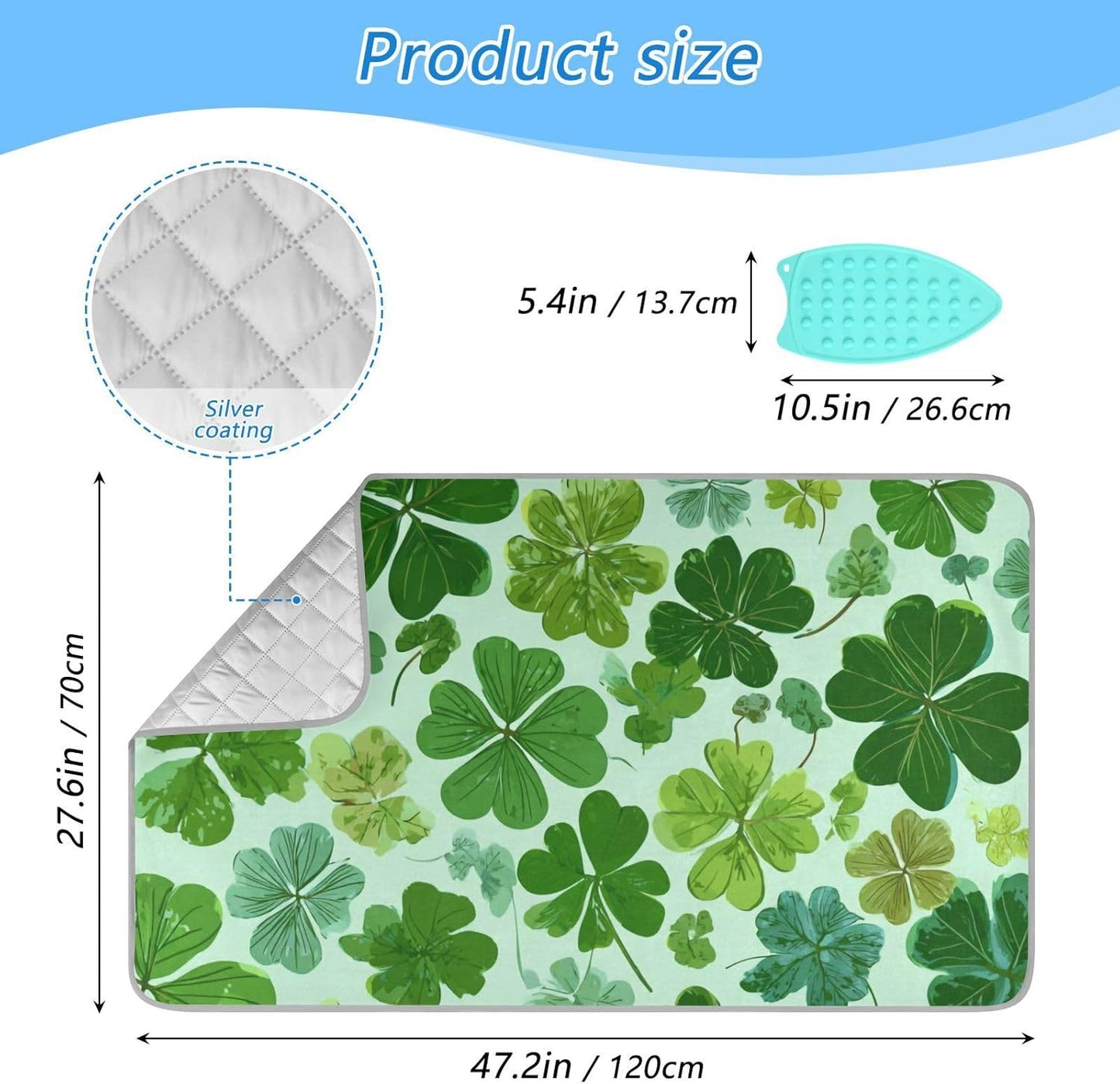 Ironing Mat Portable Ironing Pad Ironing Blanket for Table Top Heat Resistance Double-Side Using