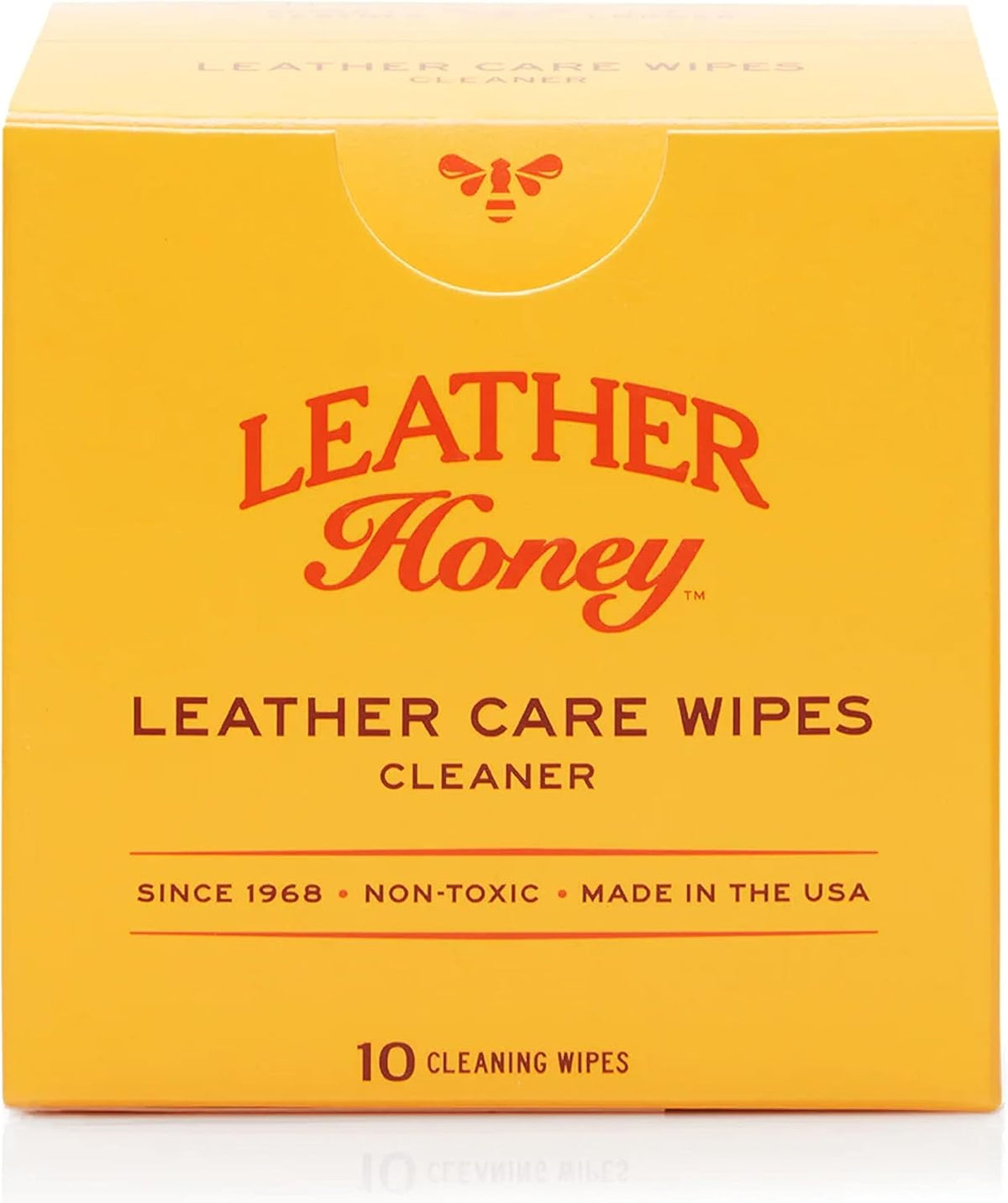 Leather Honey Cleaner Wipes: Clean Leather On-The-Go. 10 Cleaning Wipes for Leather, Faux & Vinyl: