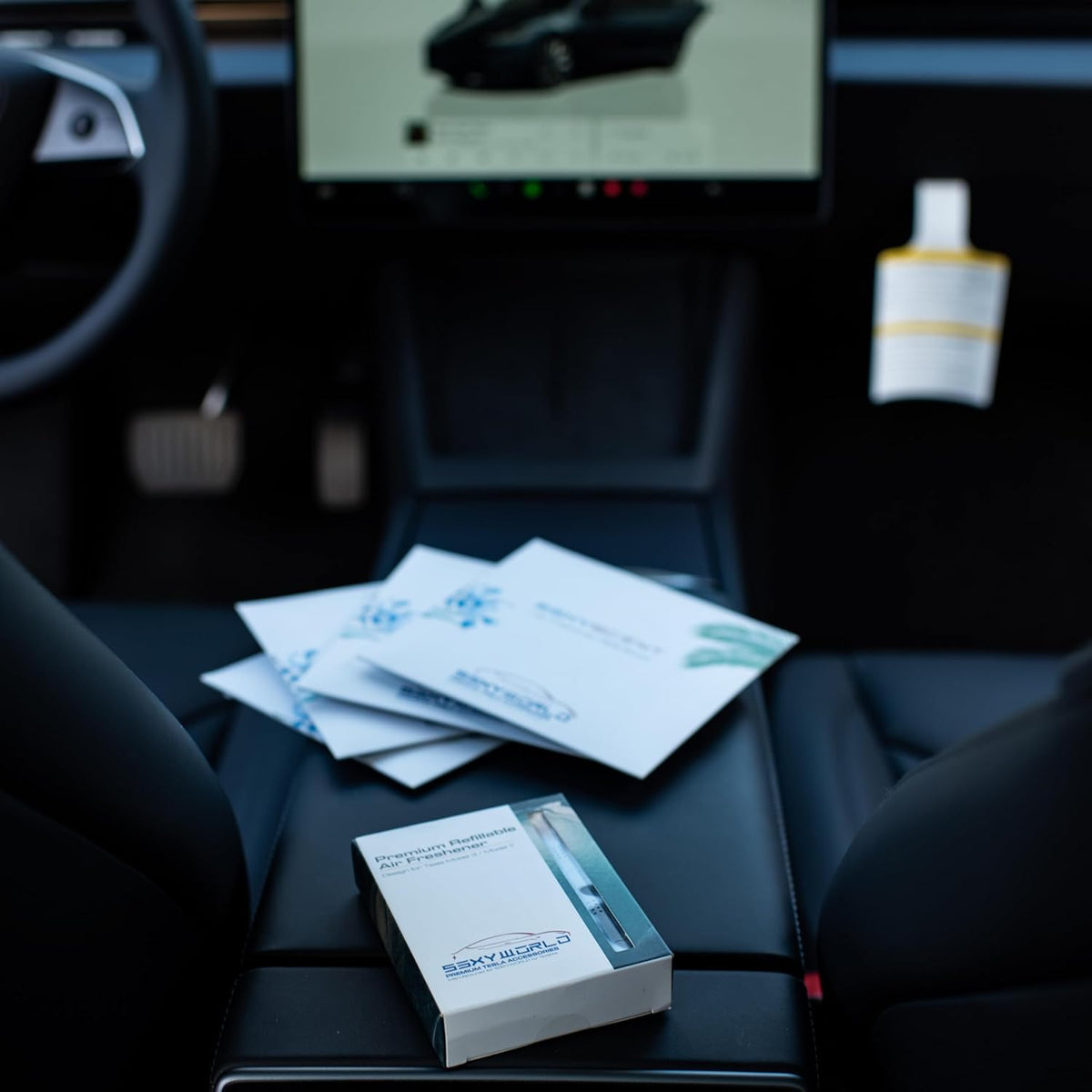 Tesla New Model 3 (Highland) and Model Y (Juniper) Air Freshener | Invisible Slim Design |