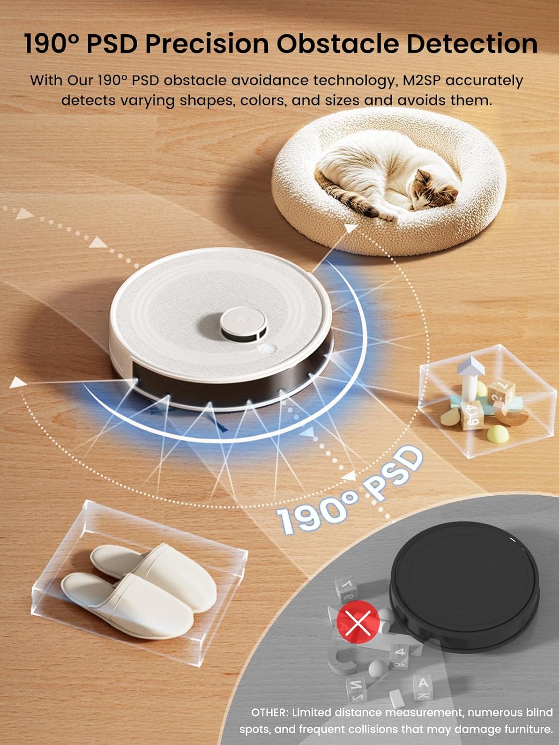 Lefant Robot Vacuum and Mop Combo, 8 Weeks Self-Emptying with Dual Dustbin Options, 6000Pa LiDAR