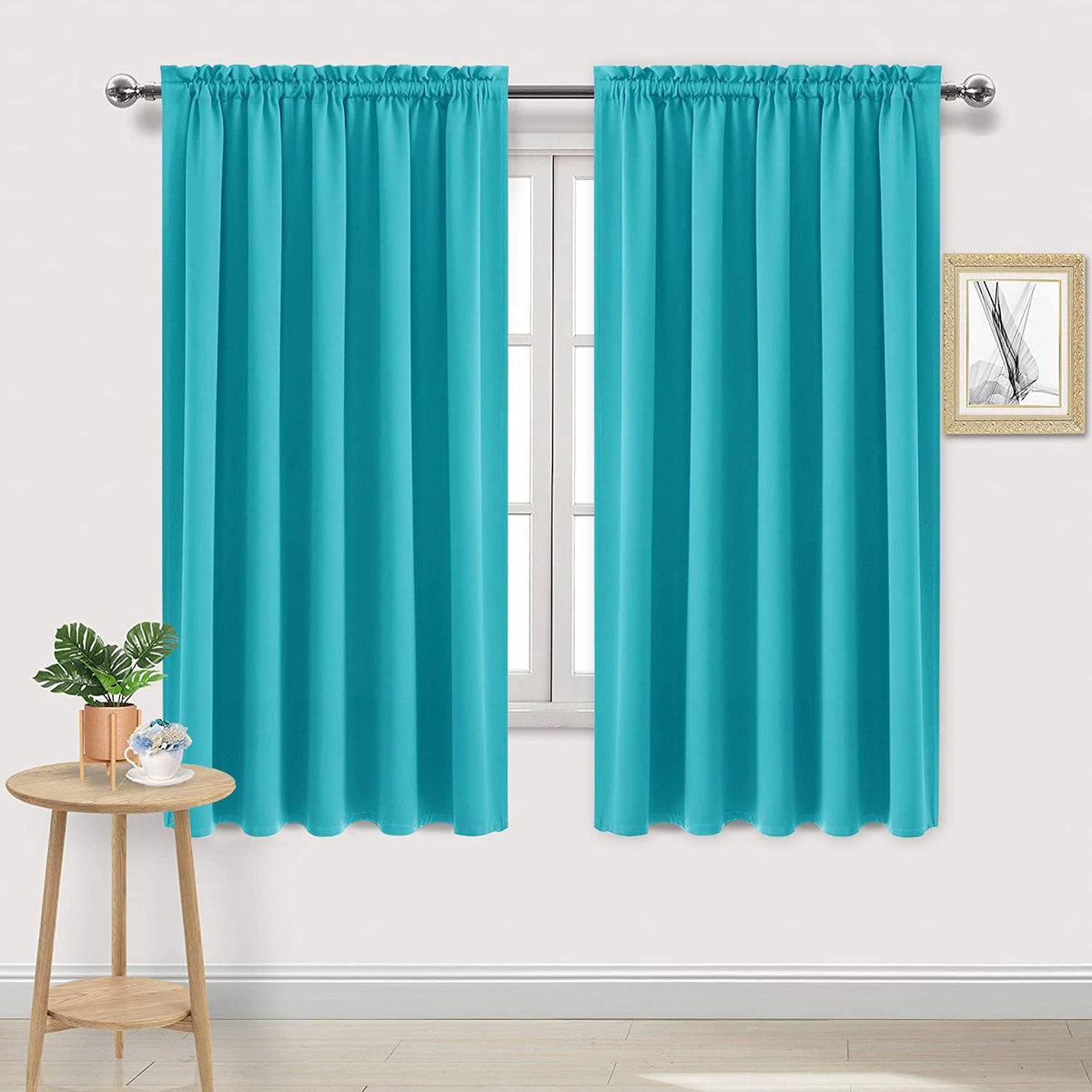 DWCN Blackout Curtains for Bedroom – Rod Pocket Thermal Insulated Noise Reducing Noise Reducing