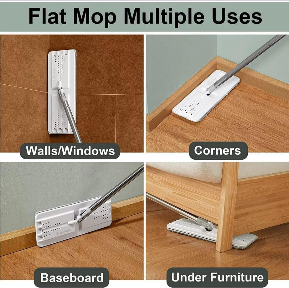 JOYMOOP Flat Mop Pads, Microfiber Mop Cleaning Pads, Washable Pads, Pads Replacement Flat Mop or