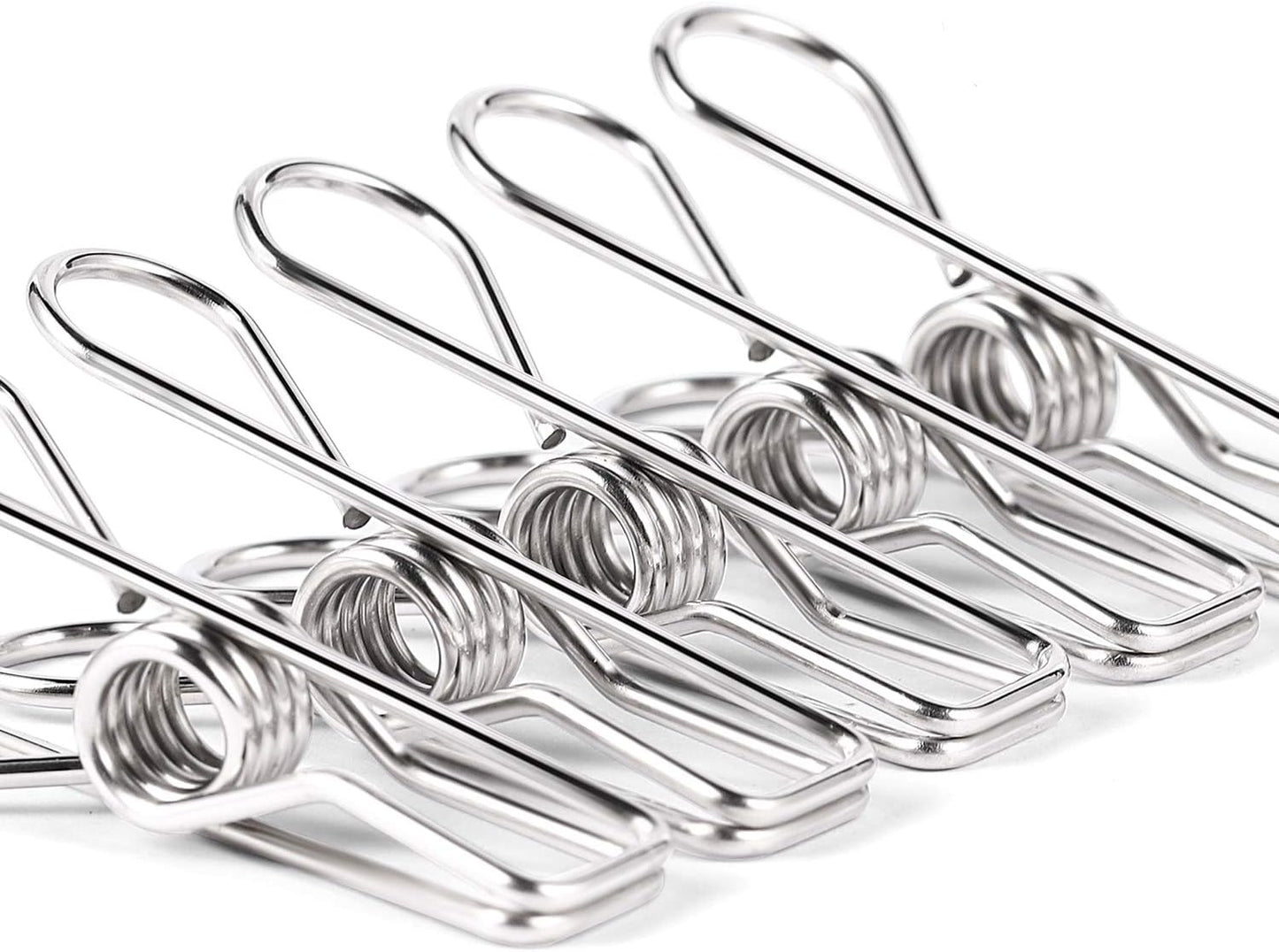 Heavy Duty Clothes Pins for Hanging Clothes, Stainless Steel Clothespins for Landry, Metal Clothes