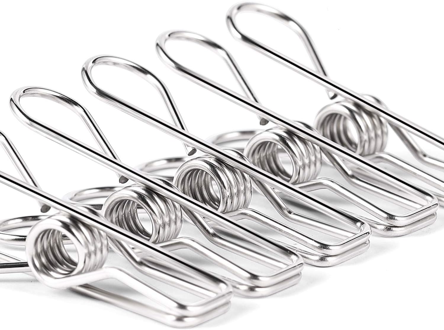 Heavy Duty Clothes Pins for Hanging Clothes, Stainless Steel Clothespins for Landry, Metal Clothes