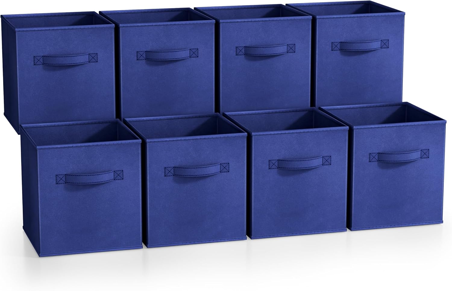 Sorbus Fabric Storage Cubes - 8 Foldable Storage Bins for Organizing Pantry, Cubbies, Toy Box
