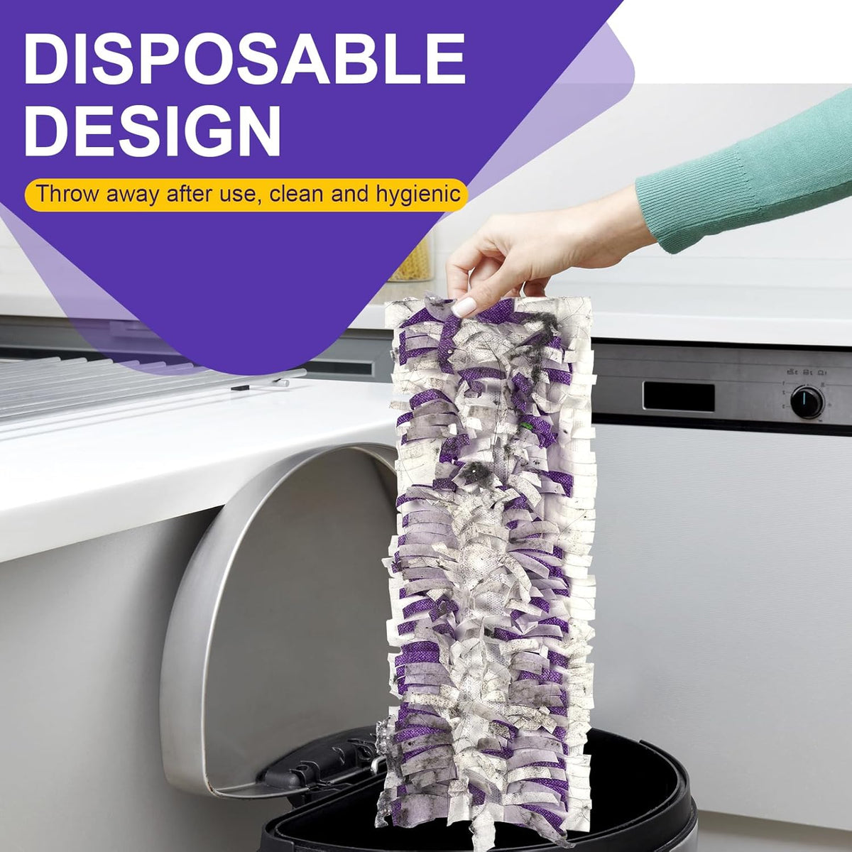 5X Cleaning Power Mop Pads Compatible with Swiffer PowerMop, Disposable Mopping Pad Refills for
