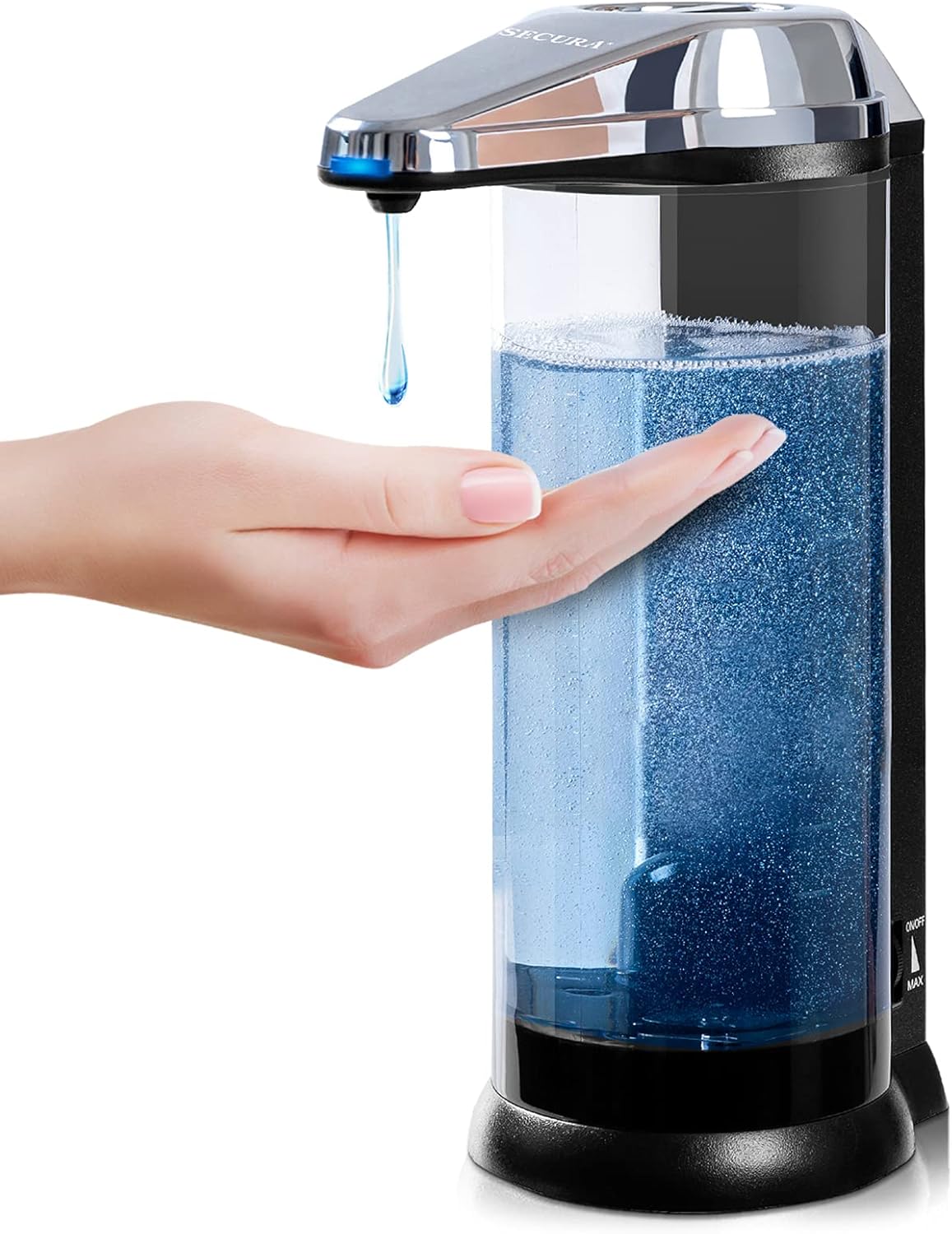 Secura 17Oz Automatic Liquid Soap Dispenser, Touchless Battery Operated Hand Soap Dispenser with