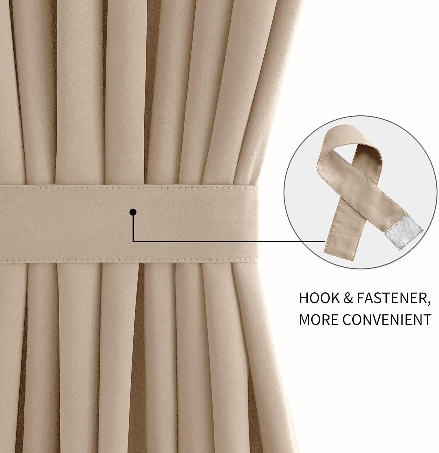 DWCN French Door Curtains – Rod Pocket Thermal Blackout Curtain for Doors with Glass Window
