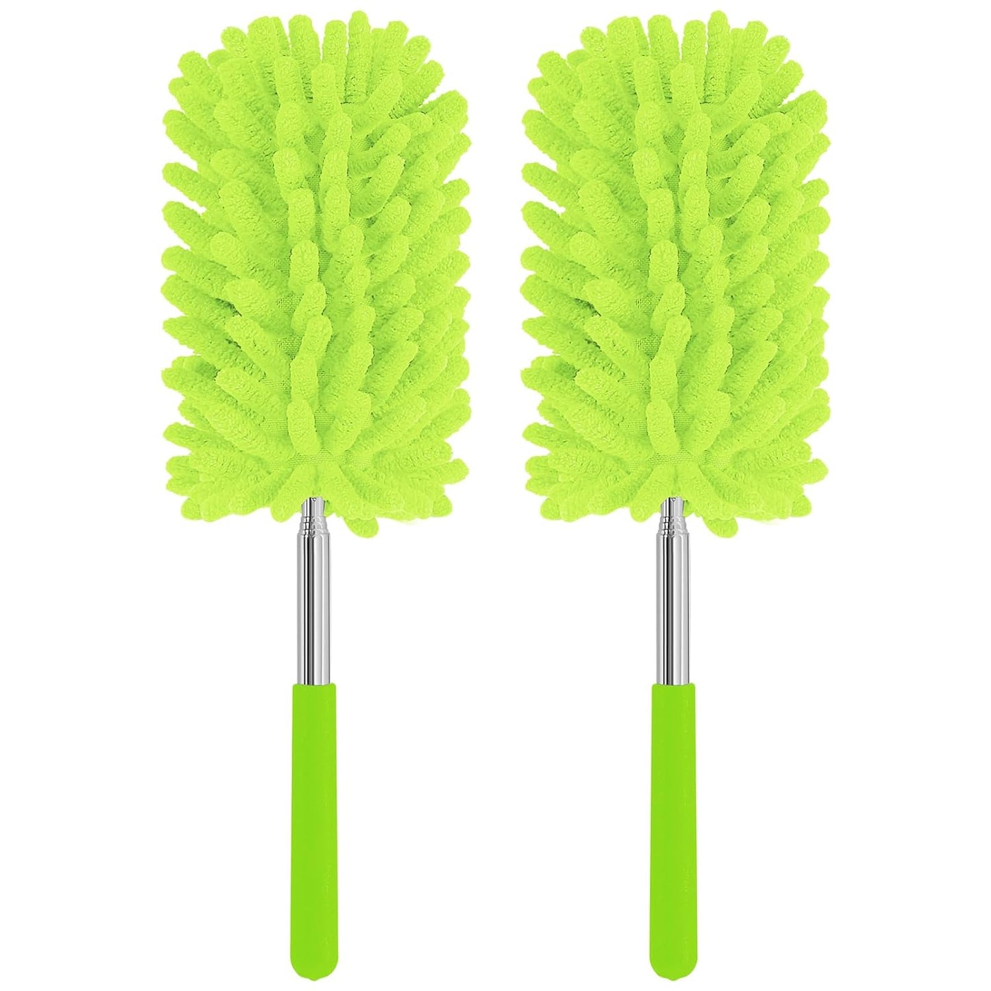 Mini Duster for Cleaning, 360° Bendable Hand Dusters with Extension Pole, Washable Small Duster for