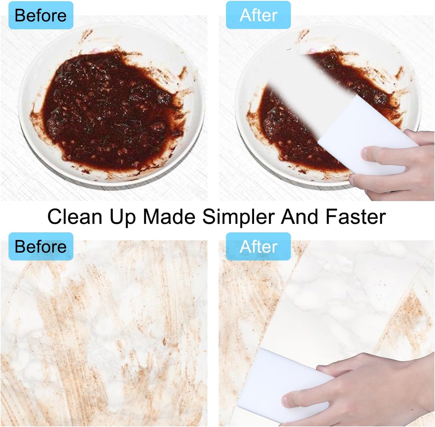 2X Density Magic Sponge Eraser,Multi-Functional Household Cleaning Kitchen Dish Sponge for