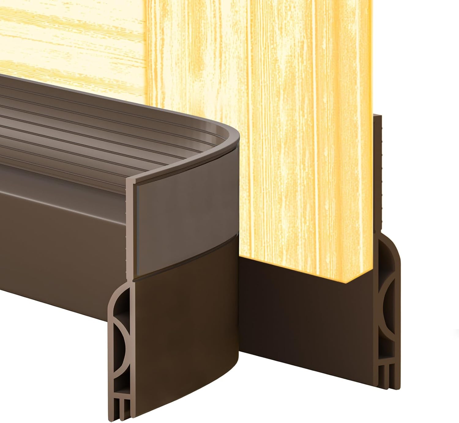 Door Draft Stopper,Door Sweep for Bottom of Doors,Weather Stripping Seal Draft Guard Blocker Noise