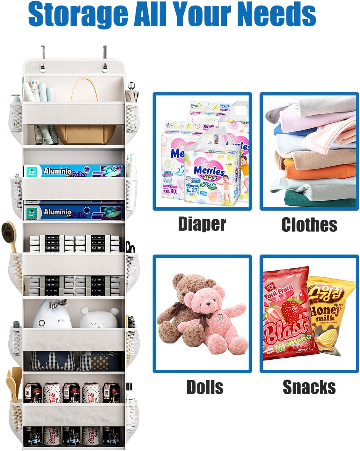 Over The Door Storage Organizer, RV Bathroom Organizer, Over The Door Organizer Camper Storage and
