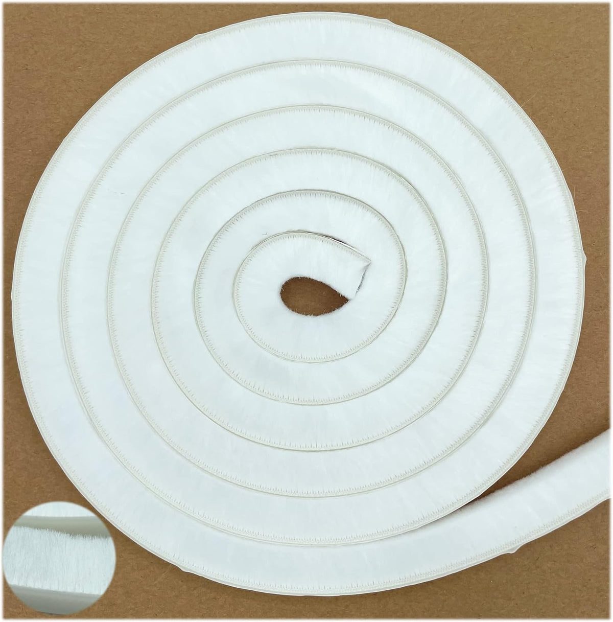 Felt Pile Weather Stripping Brush for Sliding Windows/Doors Frame Side, Self Adhesive Weatherstrip