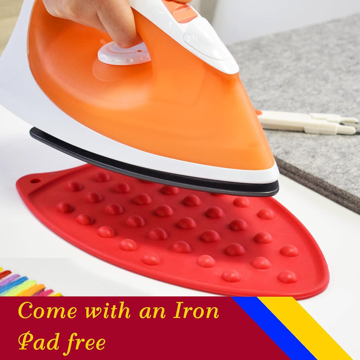 Wool Pressing Pad - 36" x 24" Quilting Ironing Pad by Savina - Take Your Quilting or Other Textile
