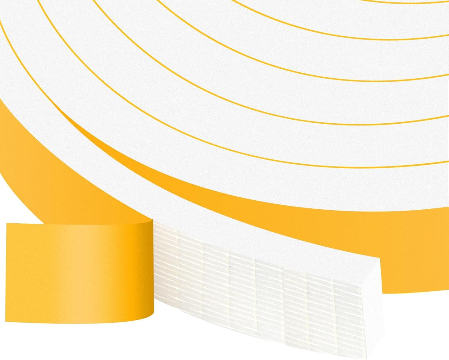 White Weather Stripping, Strong Self Adhesive Weather Stripping Door Seal for Doors and