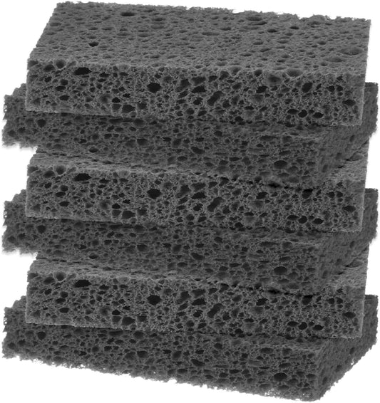 6-Pack Kitchen Sponges, Condense Eco Cellulose Non-Scratch Scrub Heavy Sponge for