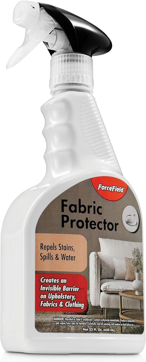 ForceField Fabric Protector Spray – Long-Lasting, Non-Toxic Water & Stain Repellent – Safe for All