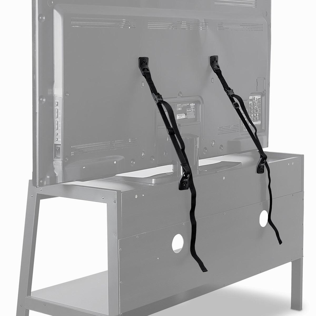 Mount-It! Safety Straps for TV, Furniture, Bookcase, Dresser and TV Stands - Anti-Tip Strap