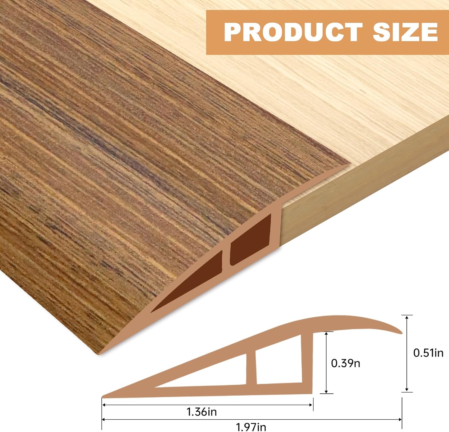 Vinyl Door Threshold Flooring Transition Strip Self Adhesive Carpet Edging Strip for Laminate