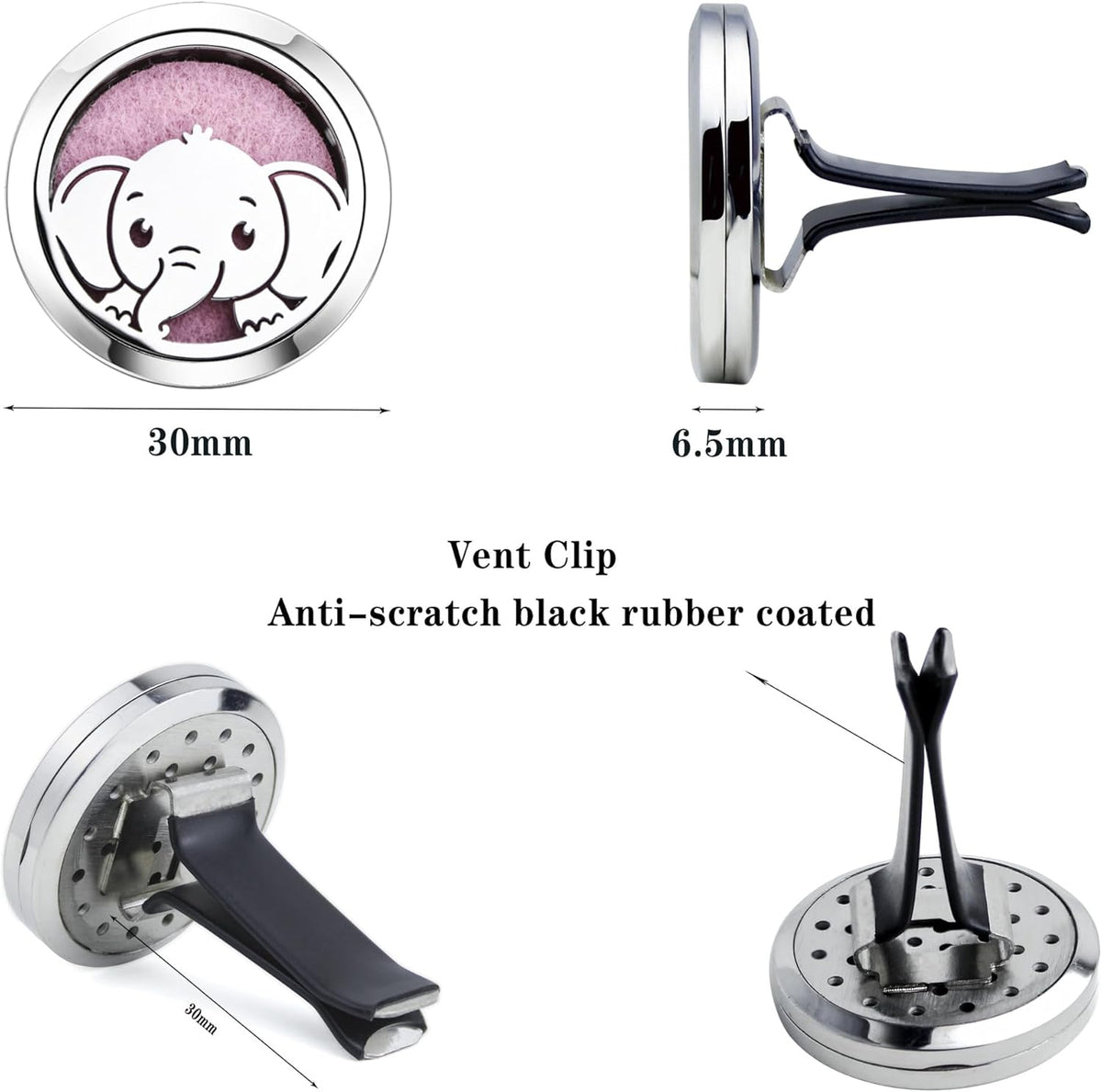 Car Diffuser Vent Clip 30mm Car Essential Oil Diffuser Vent Clips Aromatherapy Air Freshener with